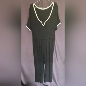 Curvzy Blk Jumpsuit. 4x